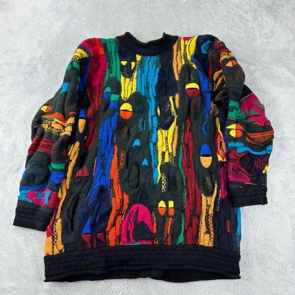 Vintage Coogi Australia  Wool Cardigan Women's Size Medium Biggie Smalls - Picture 3 of 15